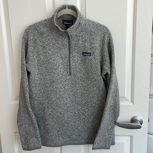 Patagonia gray fleece jacket, size large